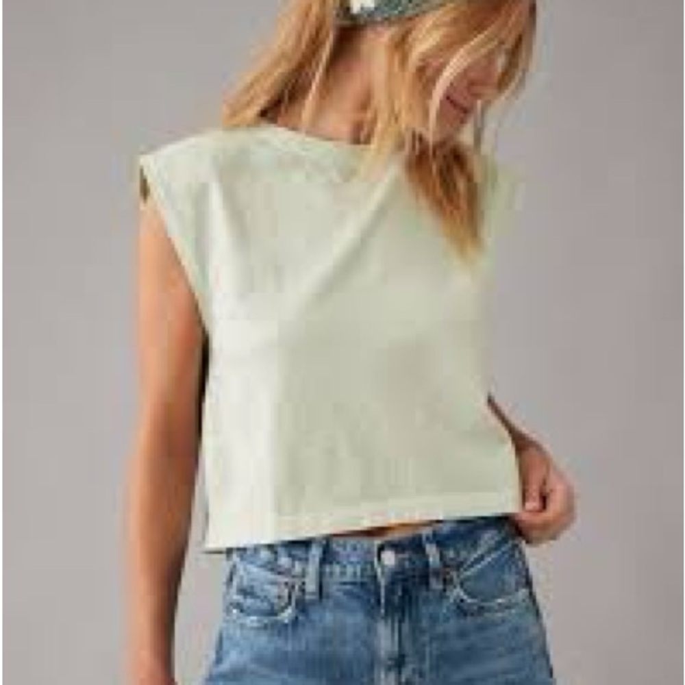 Ae Cap Sleeve Muscle Tshirt